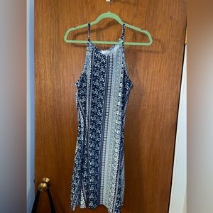 Soft multi color dress/ mostly blues